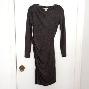 Banana Republic Grey Ruched Jersey Dress